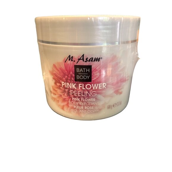 M ASAM BATH BODY PINK FLOWER PEELING PINK FLOWER BODY EXFOLIANT 21.2 FL OZ - Picture 1 of 3